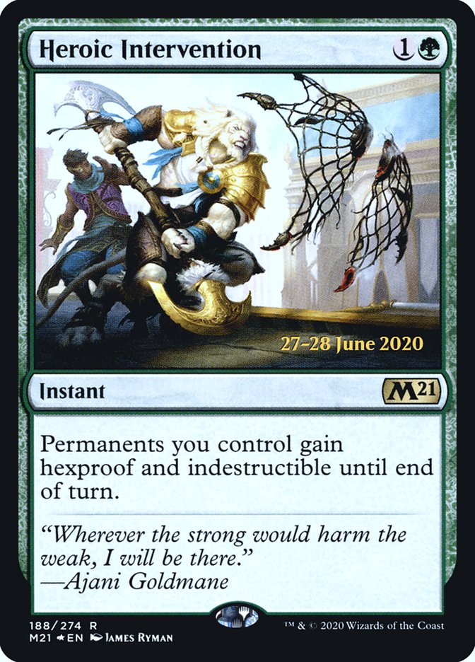 Heroic Intervention [Core Set 2021 Prerelease Promos] Magic: The Gathering