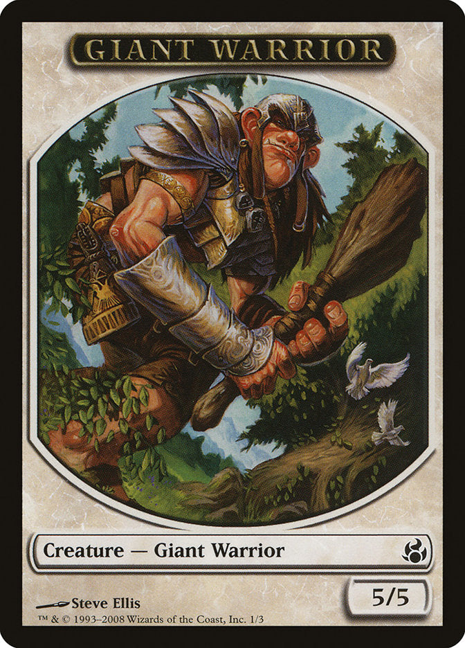 Giant Warrior Token [Morningtide Tokens] Magic: The Gathering