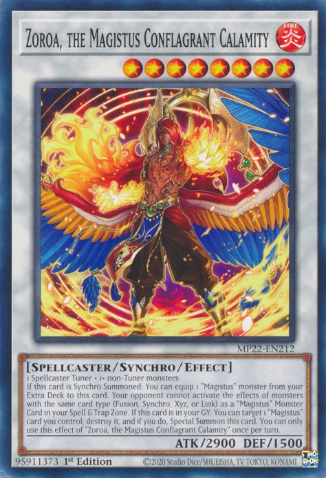 Zoroa, the Magistus Conflagrant Calamity [MP22-EN212] Common Yu-Gi-Oh!