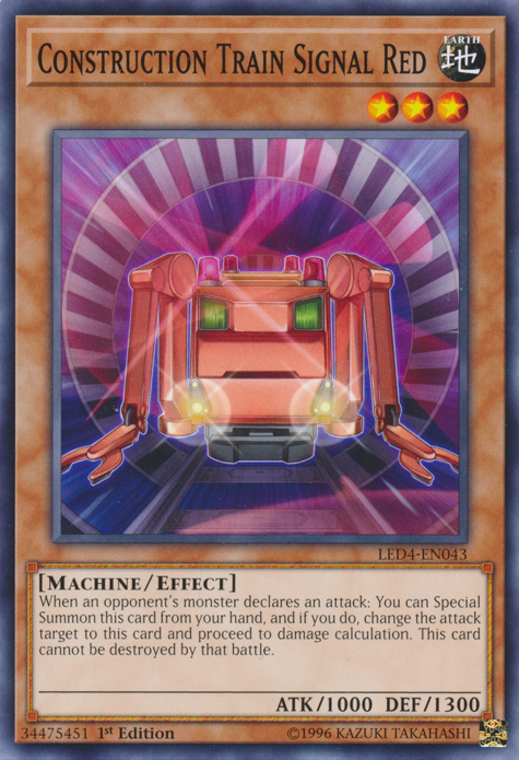 Construction Train Signal Red [LED4-EN043] Common Yu-Gi-Oh!