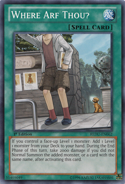 Where Arf Thou? [REDU-EN062] Common Yu-Gi-Oh!