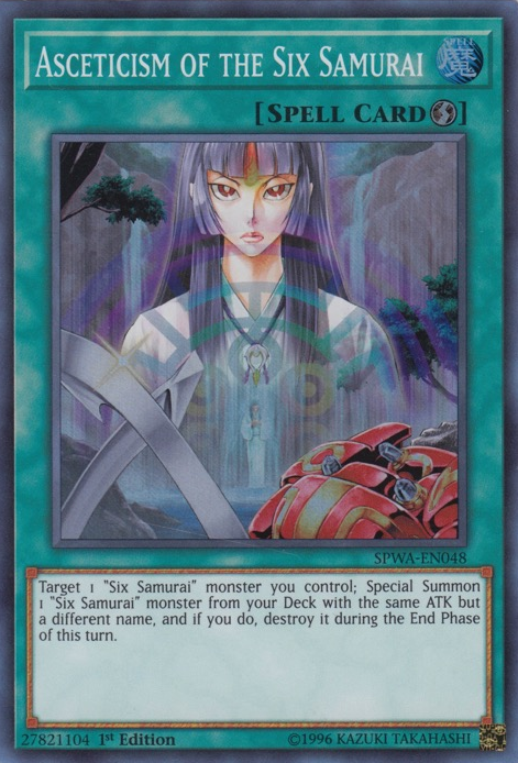 Asceticism of the Six Samurai [SPWA-EN048] Super Rare Yu-Gi-Oh!