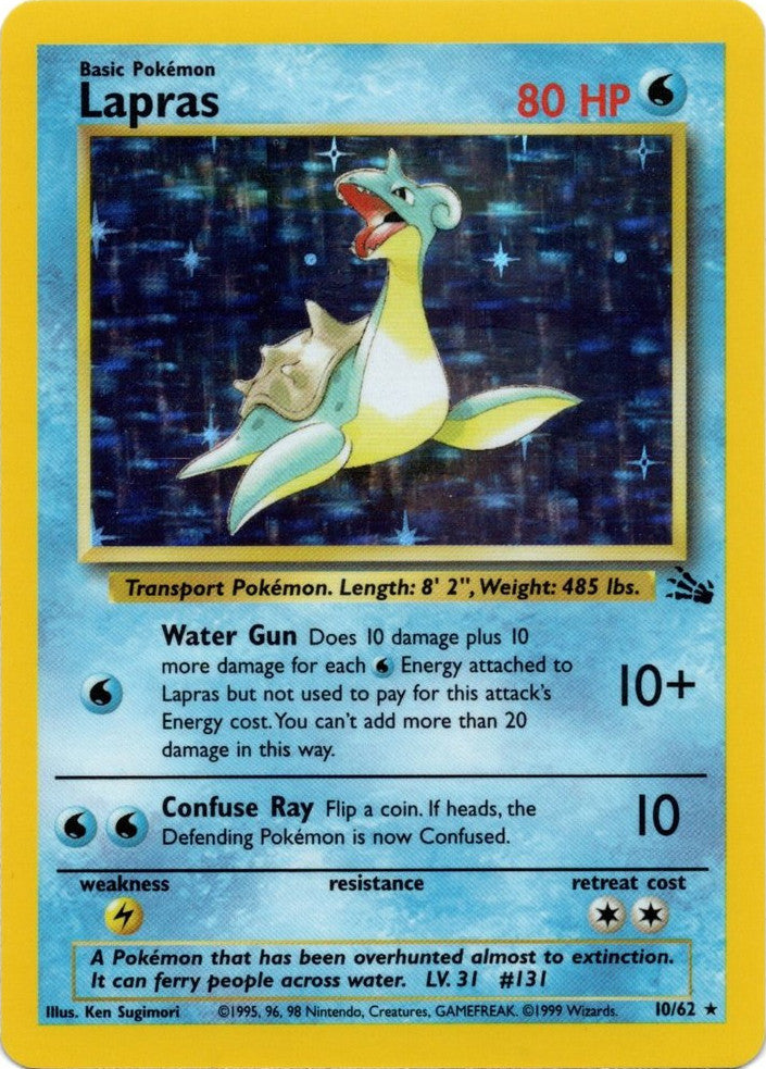 Lapras (10/62) [Fossil Unlimited] Pokémon