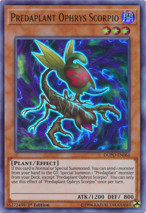 Predaplant Ophrys Scorpio [DUPO-EN066] Ultra Rare Yu-Gi-Oh!