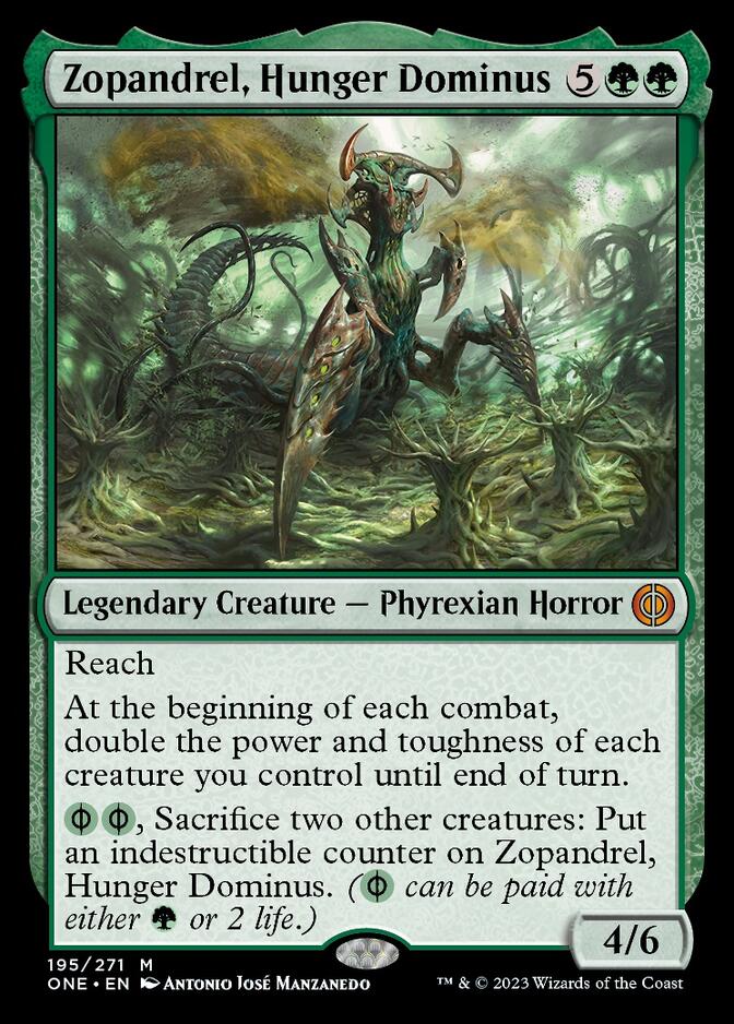 Zopandrel, Hunger Dominus [Phyrexia: All Will Be One] Magic: The Gathering