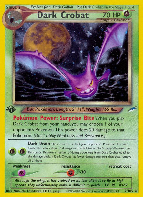 Dark Crobat (2/105) [Neo Destiny 1st Edition] Pokémon