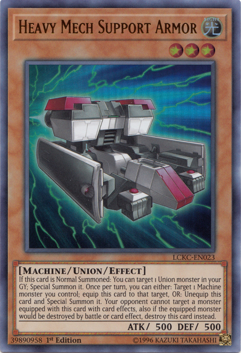 Heavy Mech Support Armor [LCKC-EN023] Ultra Rare Yu-Gi-Oh!