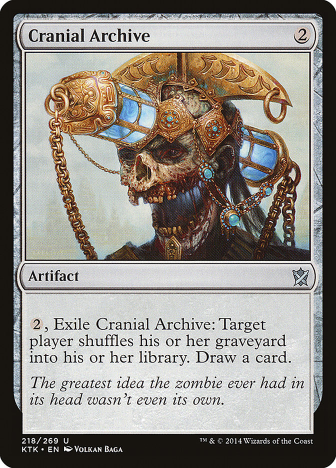 Cranial Archive [Khans of Tarkir] Magic: The Gathering