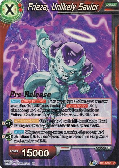 Frieza, Unlikely Savior (BT14-003) [Cross Spirits Prerelease Promos] Dragon Ball Super