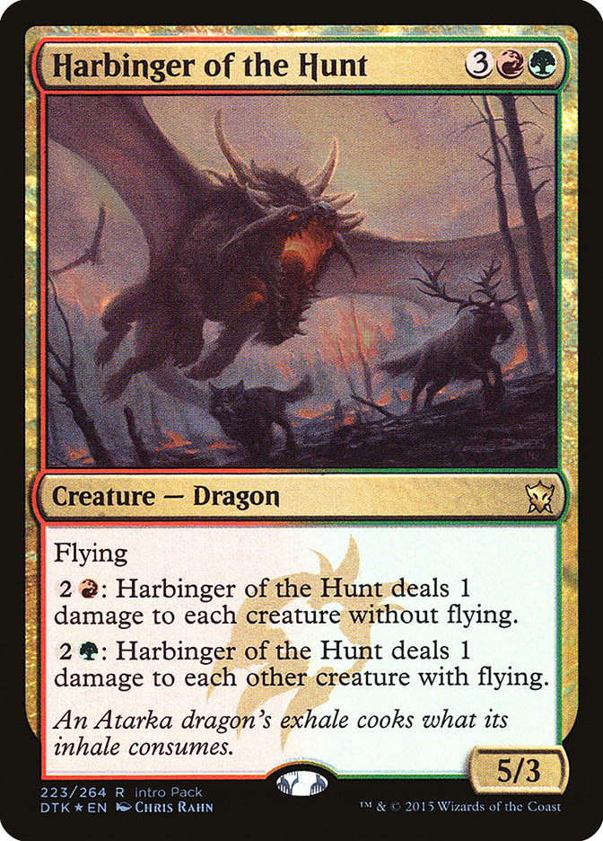 Harbinger of the Hunt (Intro Pack) [Dragons of Tarkir Promos] Magic: The Gathering