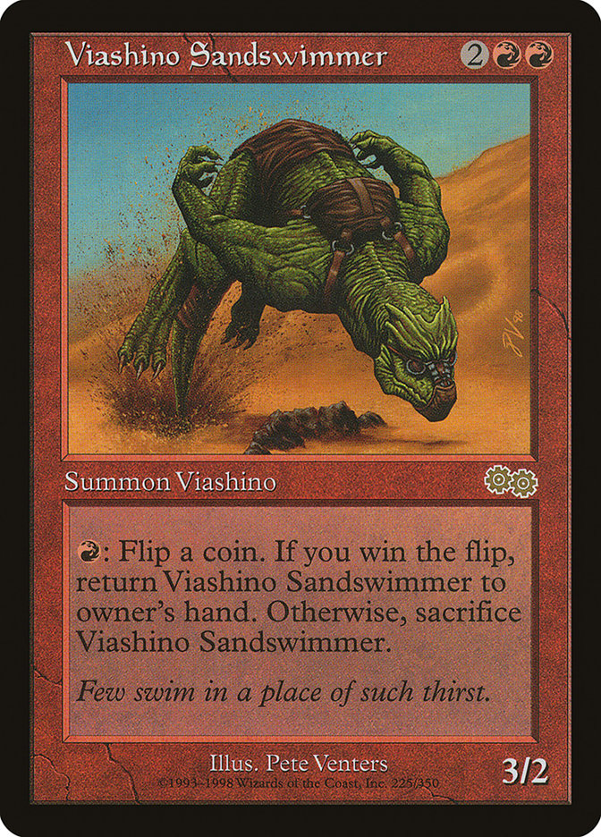 Viashino Sandswimmer [Urza's Saga] Magic: The Gathering