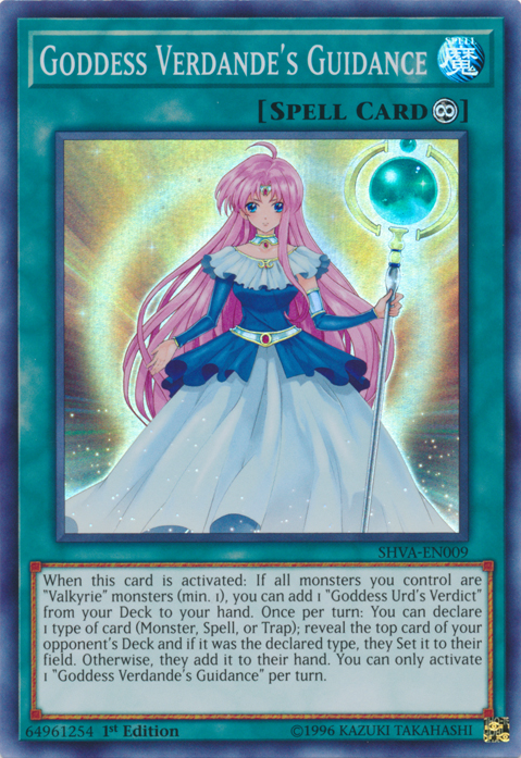 Goddess Verdande's Guidance [SHVA-EN009] Super Rare Yu-Gi-Oh!