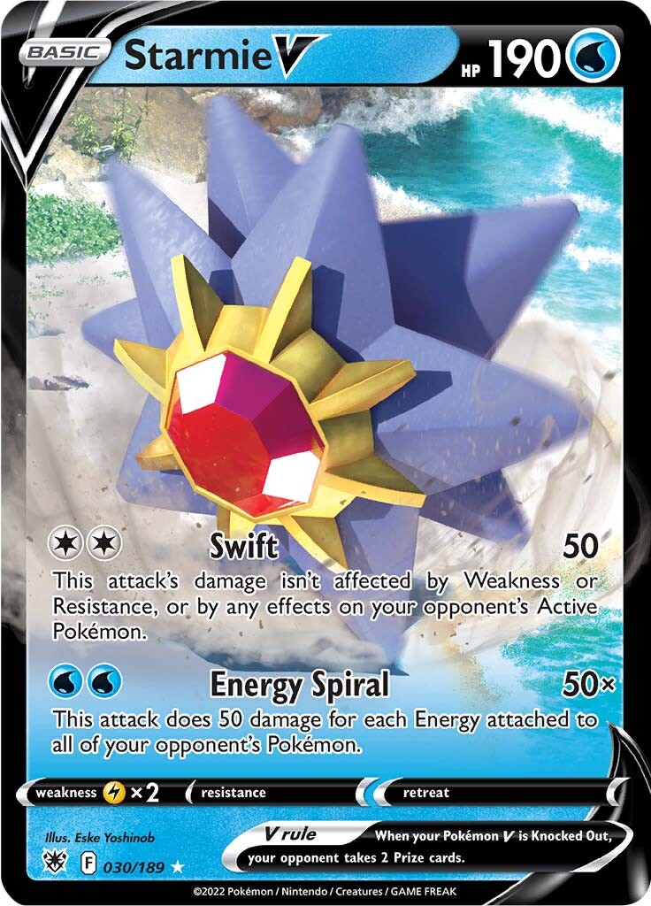 Starmie V (030/189) [Sword & Shield: Astral Radiance] Pokémon
