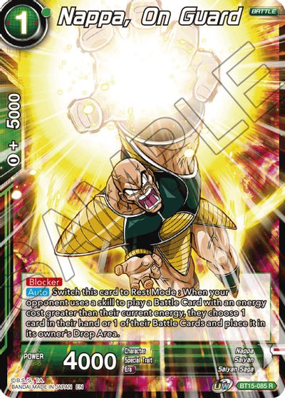 Nappa, on Guard (BT15-085) [Saiyan Showdown] Dragon Ball Super