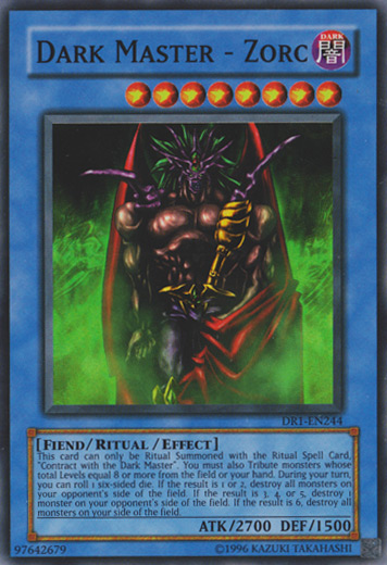 Dark Master - Zorc [DR1-EN244] Super Rare Yu-Gi-Oh!