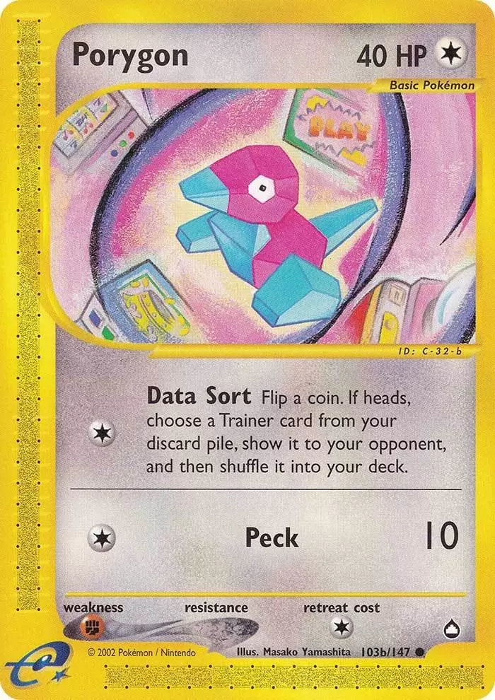 Porygon (103b/147) [Aquapolis] Pokémon