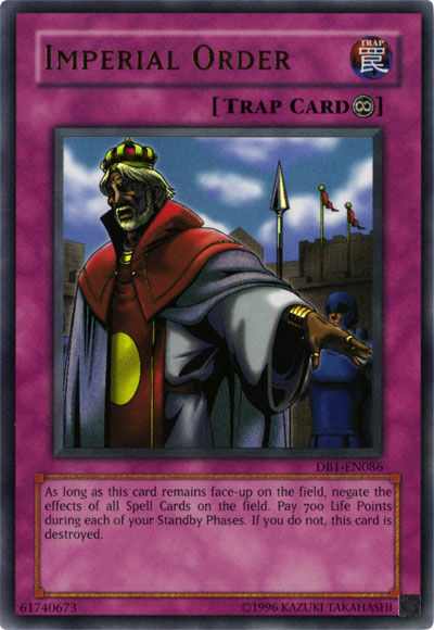 Imperial Order [DB1-EN086] Ultra Rare Yu-Gi-Oh!