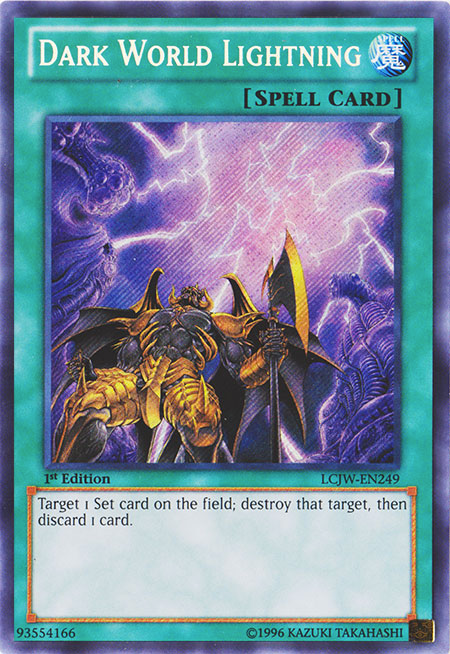 Dark World Lightning [LCJW-EN249] Secret Rare Yu-Gi-Oh!