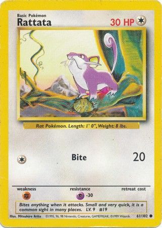 Rattata (61/102) [Base Set Unlimited] Pokémon