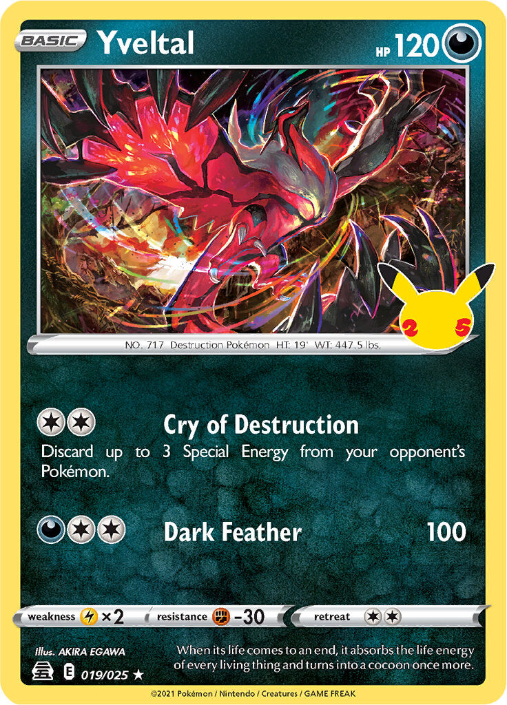 Yveltal (019/025) [Celebrations: 25th Anniversary] Pokémon