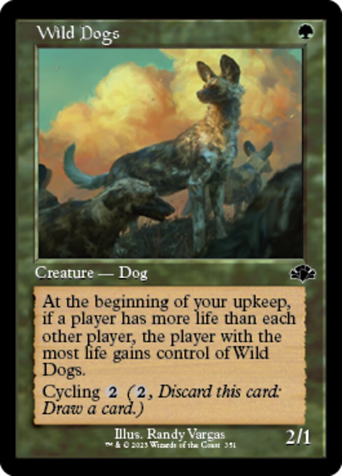 Wild Dogs (Retro) [Dominaria Remastered] Magic: The Gathering