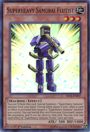 Superheavy Samurai Flutist [SECE-EN007] Super Rare Yu-Gi-Oh!