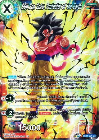 SS4 Son Goku, Protector of the Earth (BT11-034) [Vermilion Bloodline] Dragon Ball Super