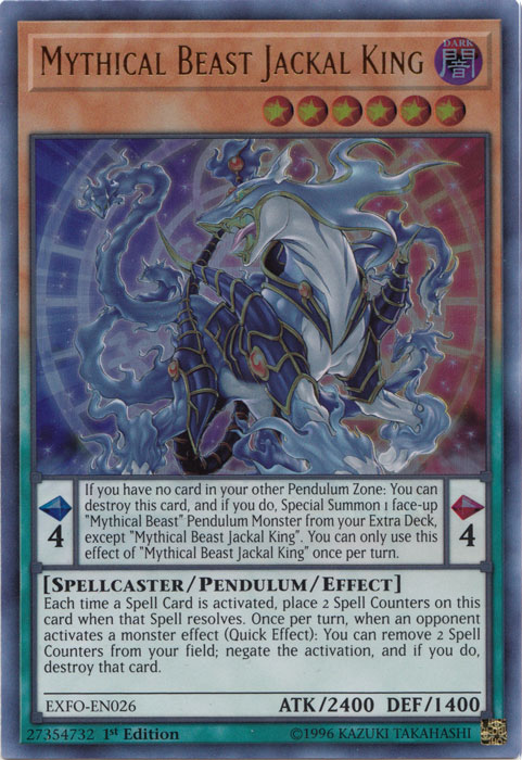 Mythical Beast Jackal King [EXFO-EN026] Ultra Rare Yu-Gi-Oh!