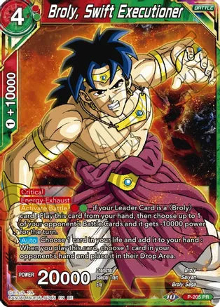 Broly, Swift Executioner (P-205) [Mythic Booster] Dragon Ball Super