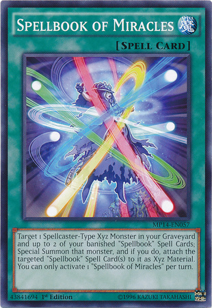 Spellbook of Miracles [MP14-EN057] Common Yu-Gi-Oh!