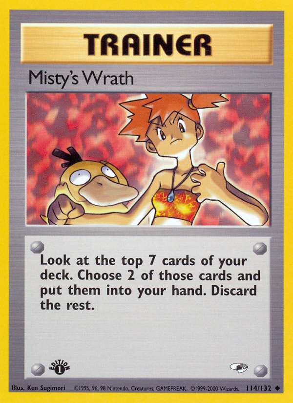 Misty's Wrath (114/132) [Gym Heroes 1st Edition] Pokémon