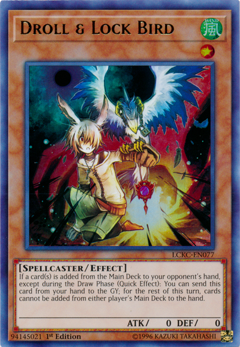 Droll & Lock Bird [LCKC-EN077] Ultra Rare Yu-Gi-Oh!