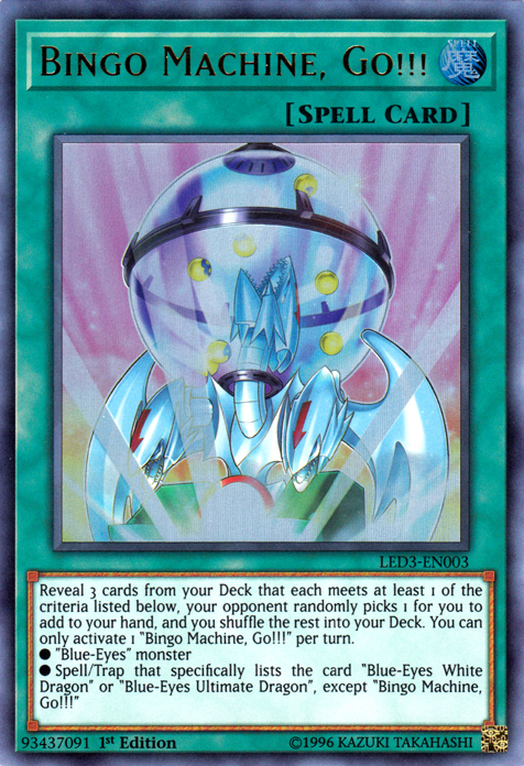 Bingo Machine, Go!!! [LED3-EN003] Ultra Rare Yu-Gi-Oh!