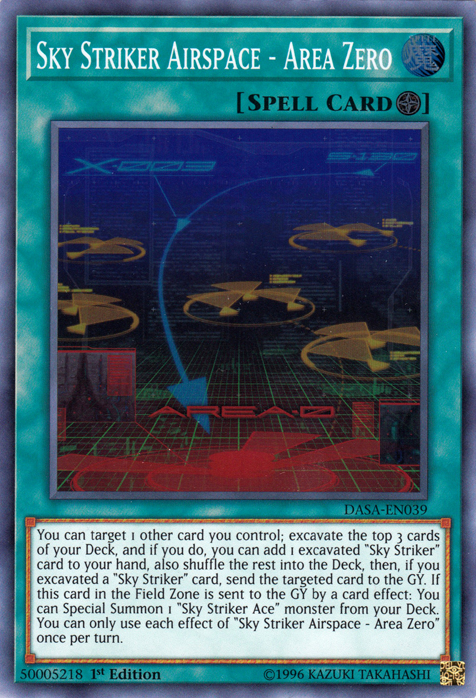 Sky Striker Airspace - Area Zero [DASA-EN039] Super Rare Yu-Gi-Oh!