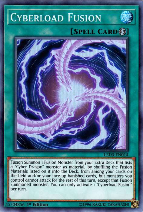 Cyberload Fusion [LED3-EN014] Super Rare Yu-Gi-Oh!