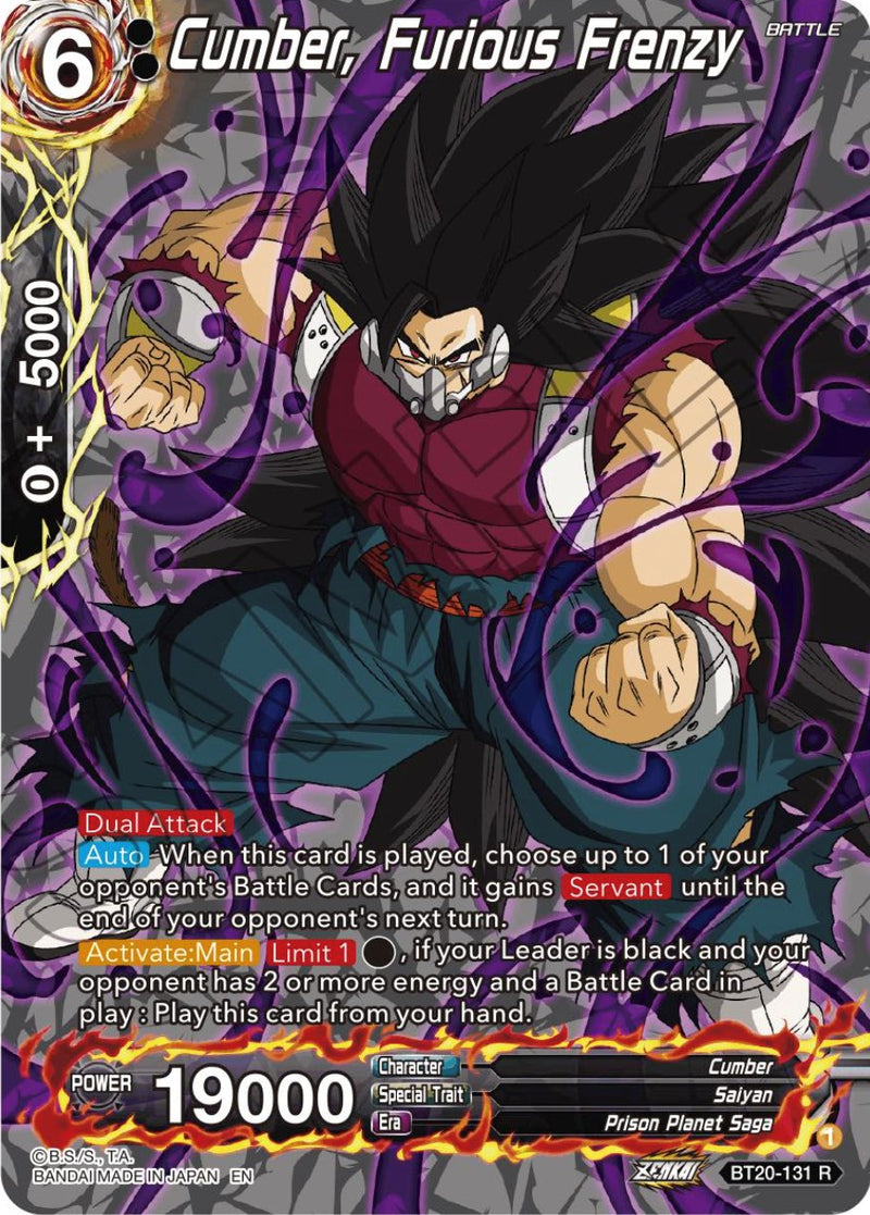 Cumber, Furious Frenzy (Silver Foil) (BT20-131) [Power Absorbed] Dragon Ball Super