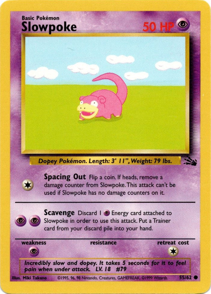 Slowpoke (55/62) [Fossil Unlimited] Pokémon