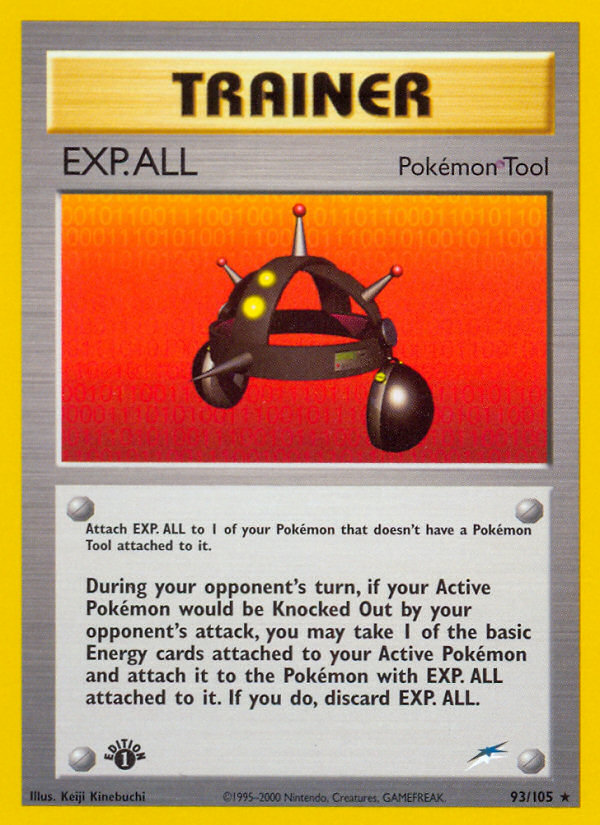 EXP.ALL (93/105) [Neo Destiny 1st Edition] Pokémon
