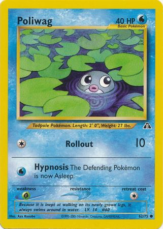 Poliwag (62/75) [Neo Discovery Unlimited] Pokémon