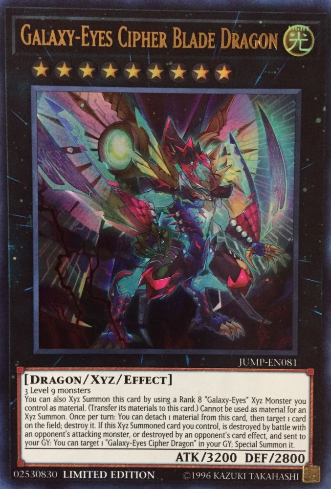 Galaxy-Eyes Cipher Blade Dragon [JUMP-EN081] Ultra Rare Yu-Gi-Oh!