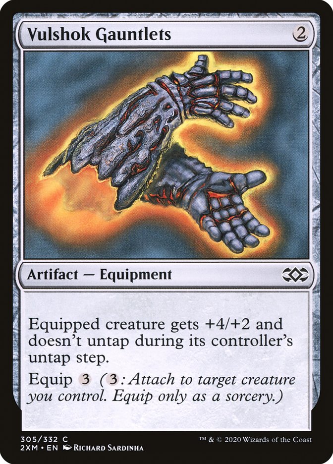 Vulshok Gauntlets [Double Masters] Magic: The Gathering