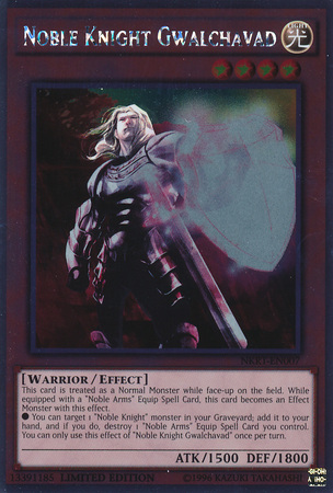 Noble Knight Gwalchavad [NKRT-EN007] Platinum Rare Yu-Gi-Oh!