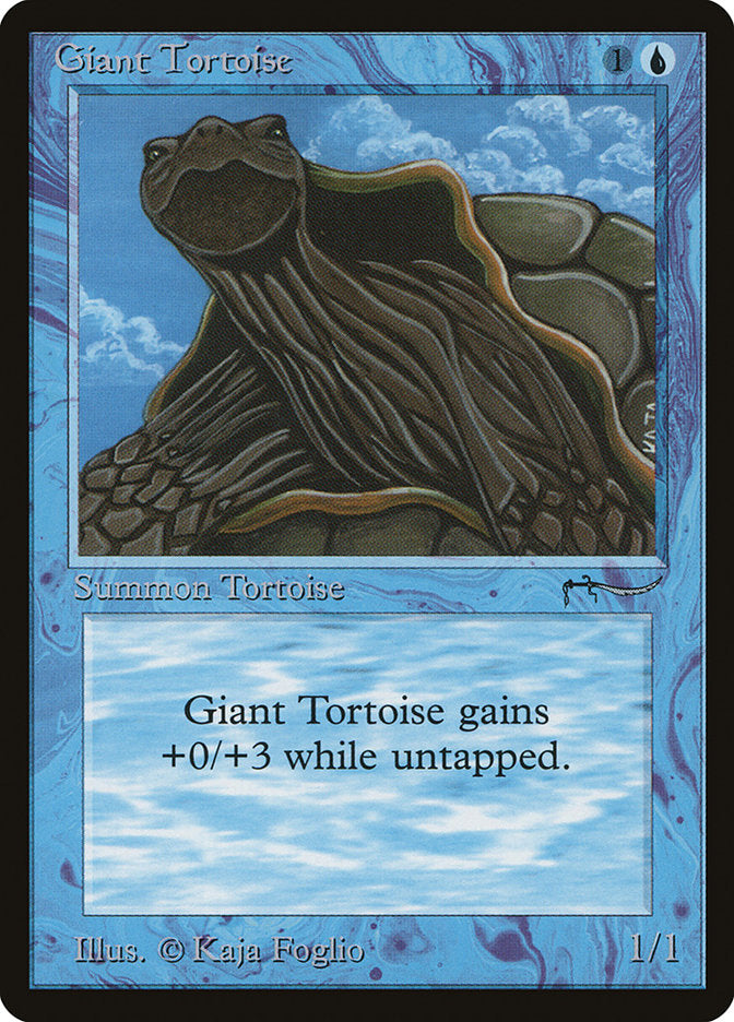 Giant Tortoise (Dark Mana Cost) [Arabian Nights] Magic: The Gathering