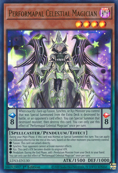 Performapal Celestial Magician [LDS3-EN130] Ultra Rare Yu-Gi-Oh!