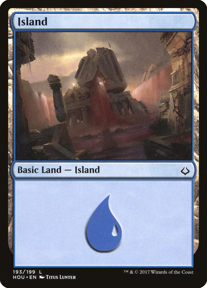 Island (193) [Hour of Devastation] Magic: The Gathering