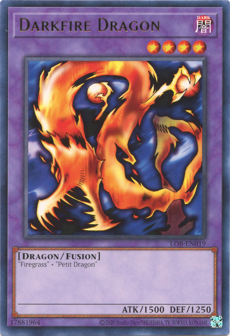 Darkfire Dragon (25th Anniversary) [LOB-EN019] Rare Yu-Gi-Oh!