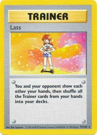 Lass (75/102) [Base Set Shadowless Unlimited] Pokémon