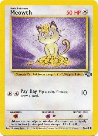 Meowth (56/64) [Jungle Unlimited] Pokémon