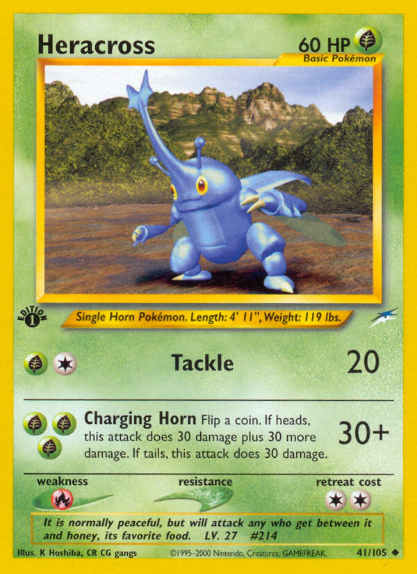 Heracross (41/105) [Neo Destiny 1st Edition] Pokémon