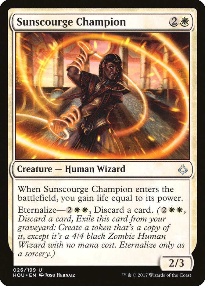 Sunscourge Champion [Hour of Devastation] Magic: The Gathering